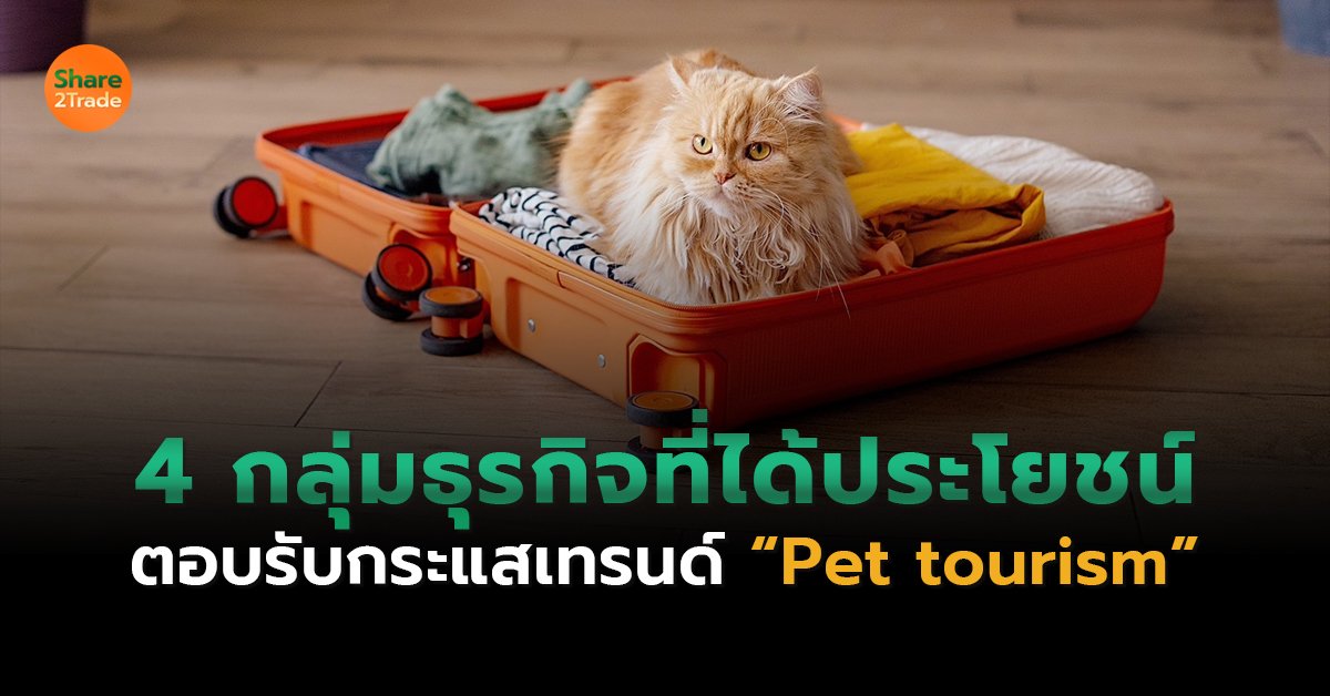 4 กลุ่มธุรกิจที่ได้ประโยชน์ ตอบรับกระแสเทรนด์ “Pet tourism”