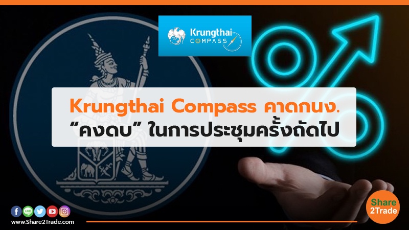 Krungthai Compass คาดกนง. “คงดบ.” ในการประชุมครั้งถัดไป