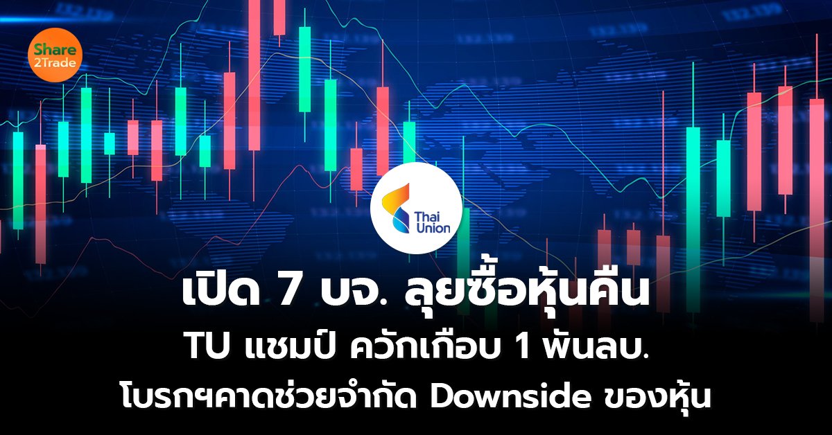 เปิด 7 บจ.ลุยซื้อหุ้นคืน  TU แชมป์ควักเกือบ 1 พันลบ. โบรกฯคาดช่วยจำกัด Downside ของหุ้น