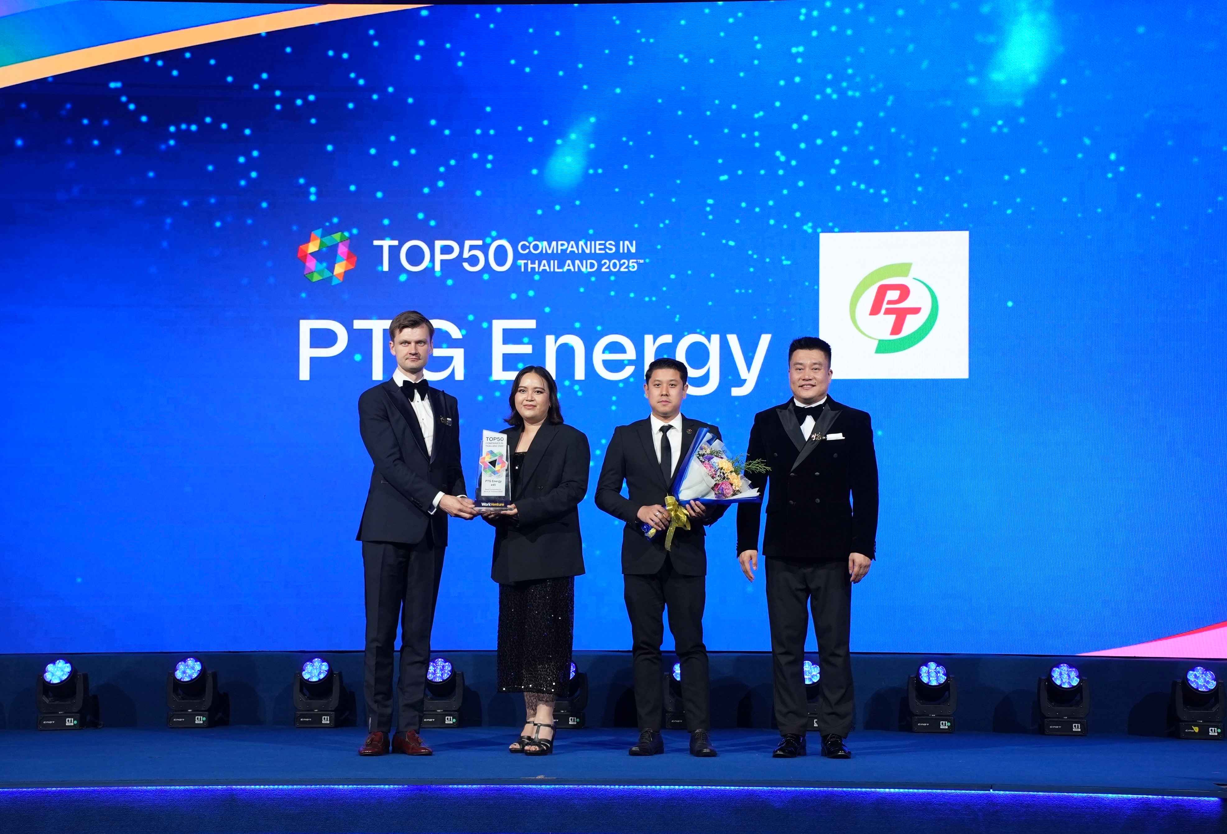 PTG  รับรางวัล Top50 Companies in Thailand 2025 จาก WorkVenture