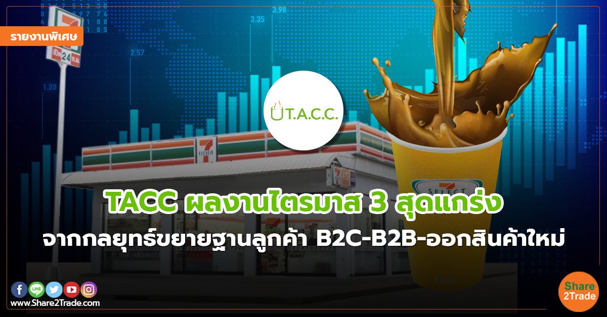 รายงานพิเศษ : TACC ผลงานไตรมาส 3 สุดแกร่ง  จากกลยุทธ์ขยายฐานลูกค้า B2C-B2B-ออกสินค้าใหม่