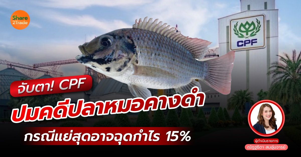 จับตา❗️CPF ปมคดีปลาหมอคางดำ กรณีแย่สุดอาจฉุดกำไร 15%❗️