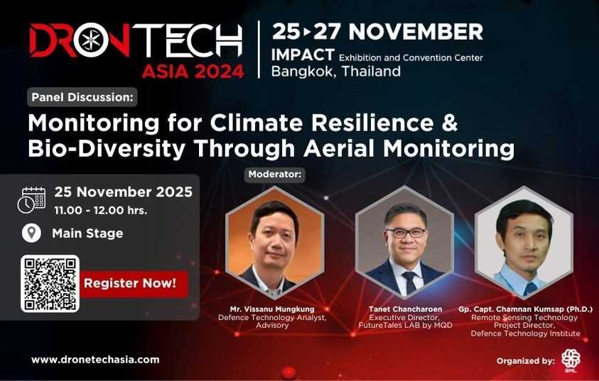 ภาครัฐและเอกชน ‘ไทย – ตปท.’ ยกขบวนร่วมงาน ‘DronTech Asia 2024’   โชว์นวัตกรรมสุดล้ำโดรน AI ทดแทนแรงงานมนุษย์