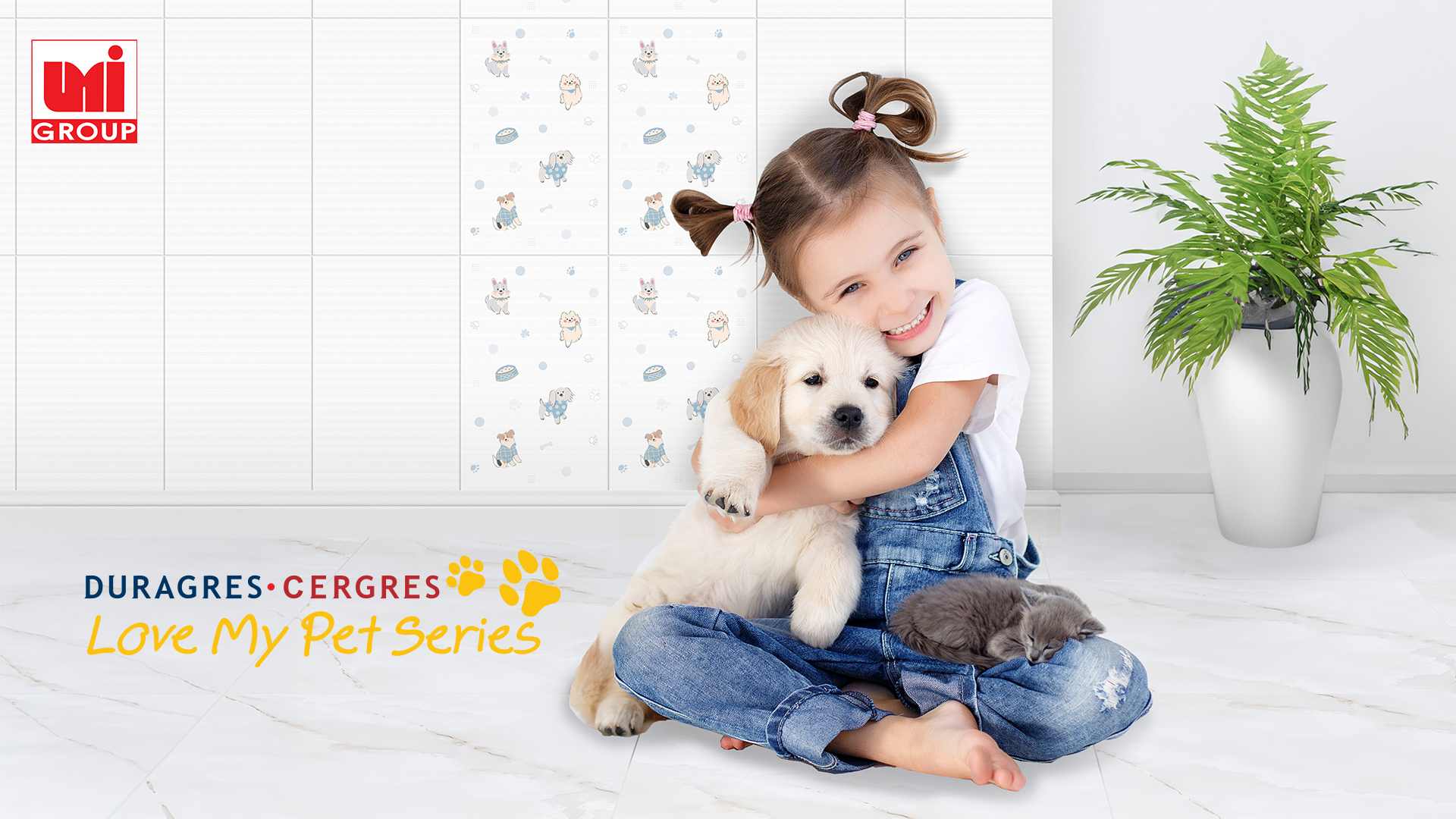 UMI ส่งกระเบื้องซีรีส์ใหม่เอาใจคนรักสัตว์เลี้ยง “Love My Pet Series”