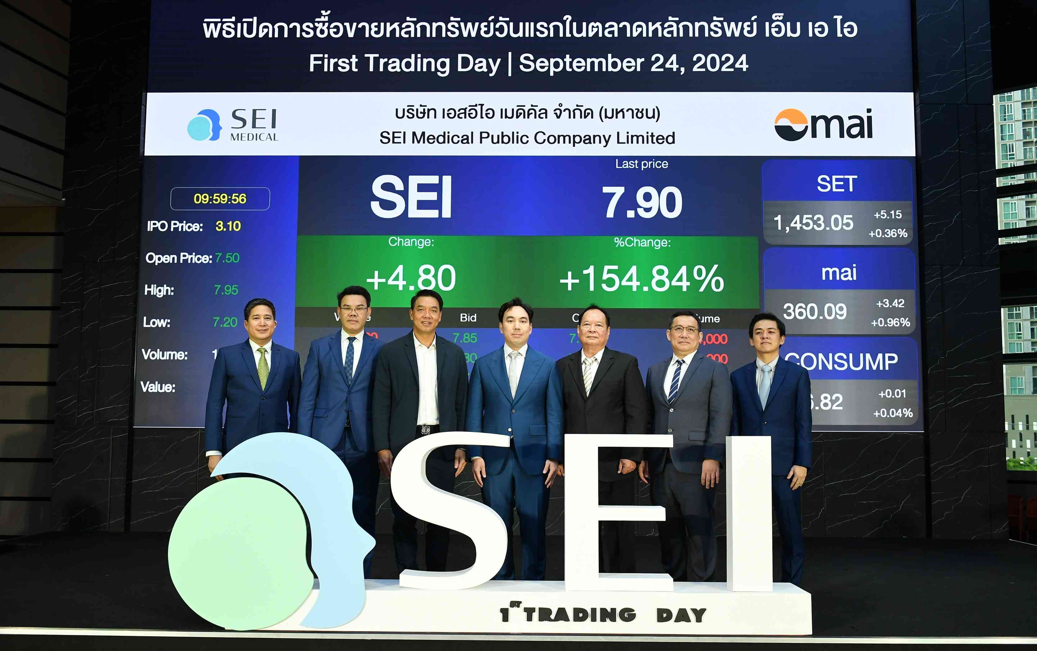 SEI เริ่มซื้อขายในตลาดหลักทรัพย์ เอ็ม เอ ไอ วันแรก