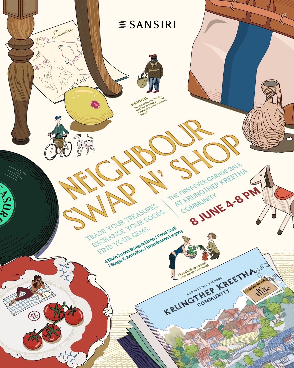 ครั้งแรก! “Sansiri Neighbour Swap N’ Shop”  แสนสิริ ชวนคุณช็อปปิ้ง และ แฮงค์ เอาท์ แบบมีสไตล์ 8 มิถุนายน นี้