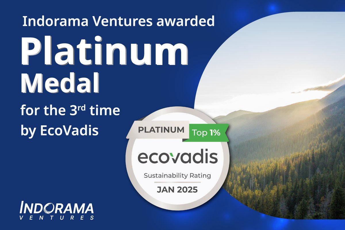 อินโดรามา เวนเจอร์ส คว้ารางวัล Platinum จาก EcoVadis เป็นปีที่สาม