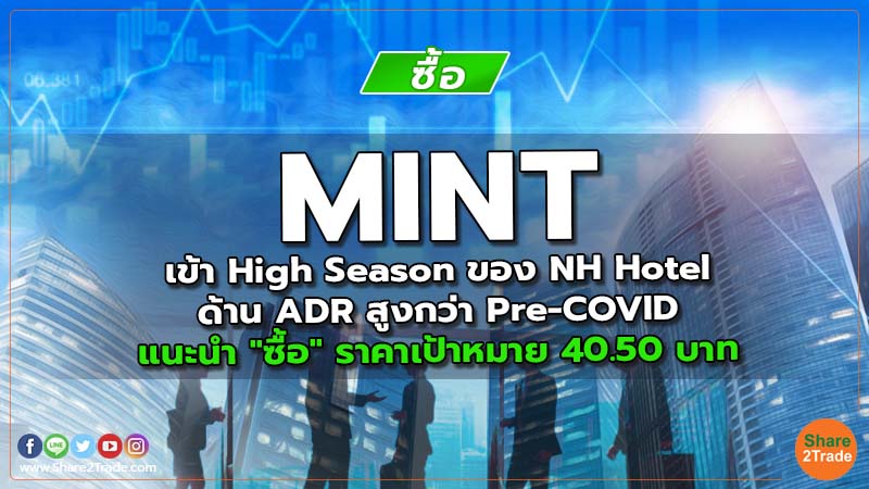 Resecrh MINT เข้า High Season ของ NH Hotel ด้าน ADR สูงกว่า Pre-COVID.jpg